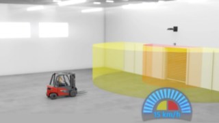 Модуль Linde Door Control Circle создаёт круглую зону безопасности вокруг ворот