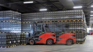 Linde E80 в работе на предприятии Radeberger